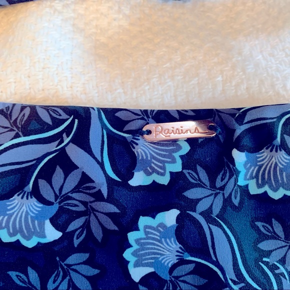 Raisins two piece bikini navy floral size L - Picture 4 of 4